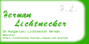 herman lichtnecker business card